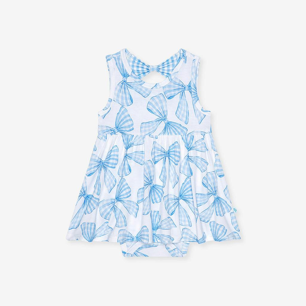 Edda Bow Back Bodysuit Dress