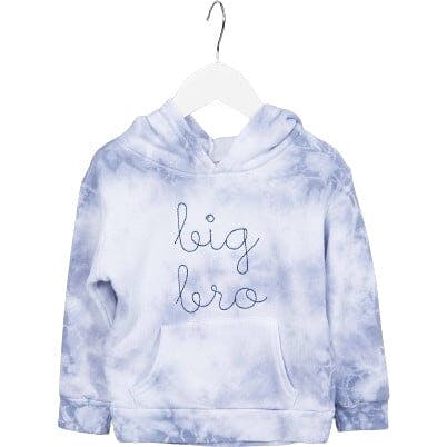 "big bro" + "big sis" Supersoft Marble Tie Dye Hoodie