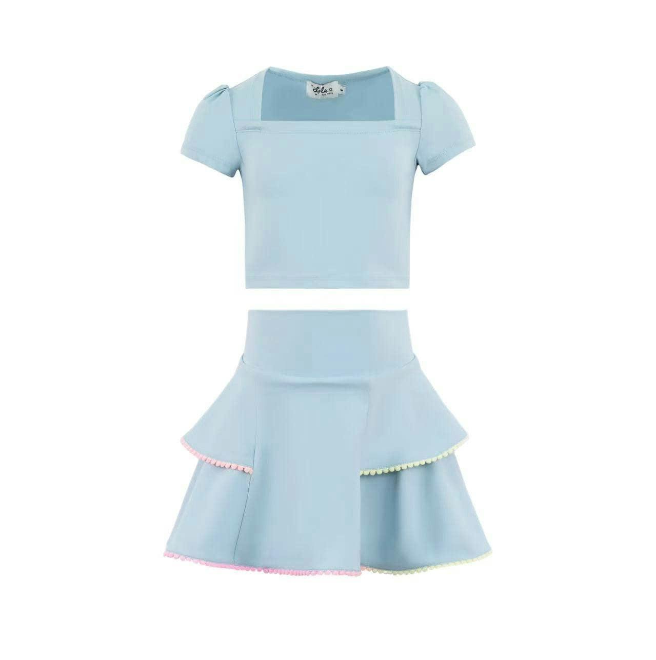 Baby Blue Soft Scuba Tennis Set