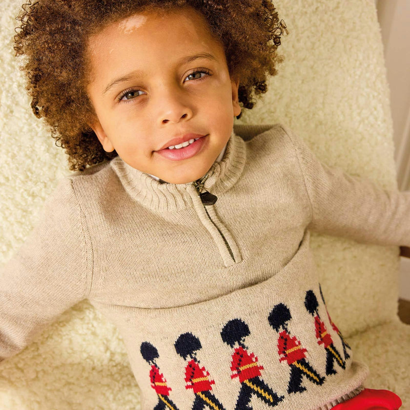Marching Guardsman Half-Zip Sweater