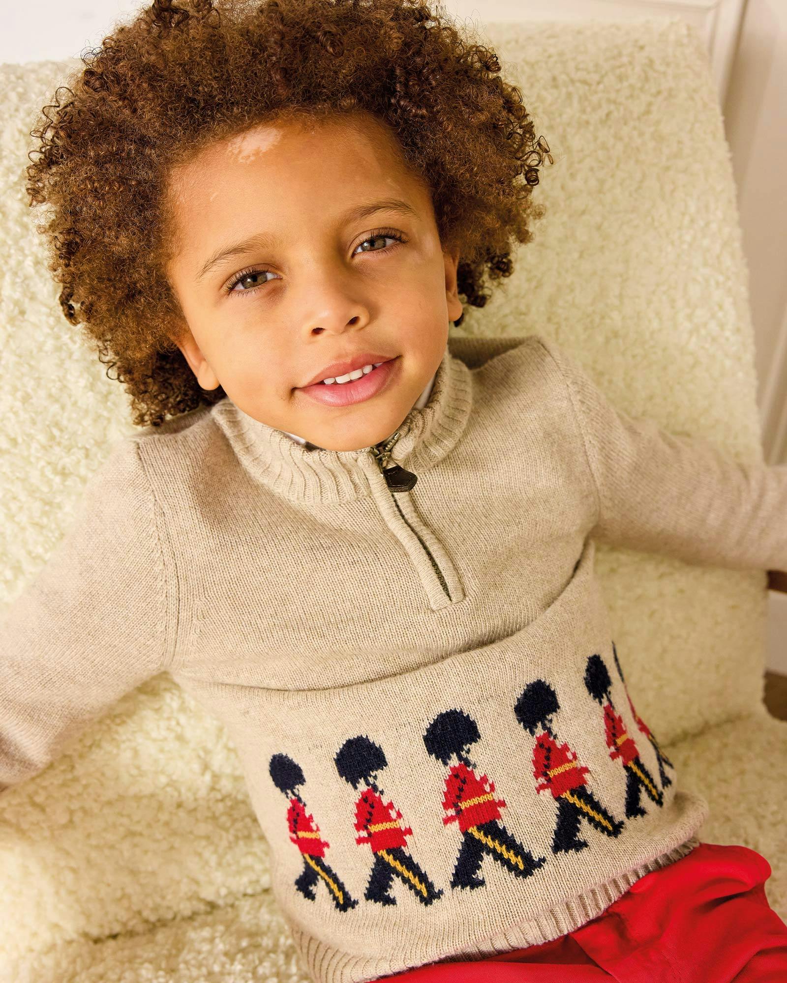 Marching Guardsman Half-Zip Sweater