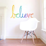 Watercolor Words • Believe • Peel-and-Stick Wall Decals