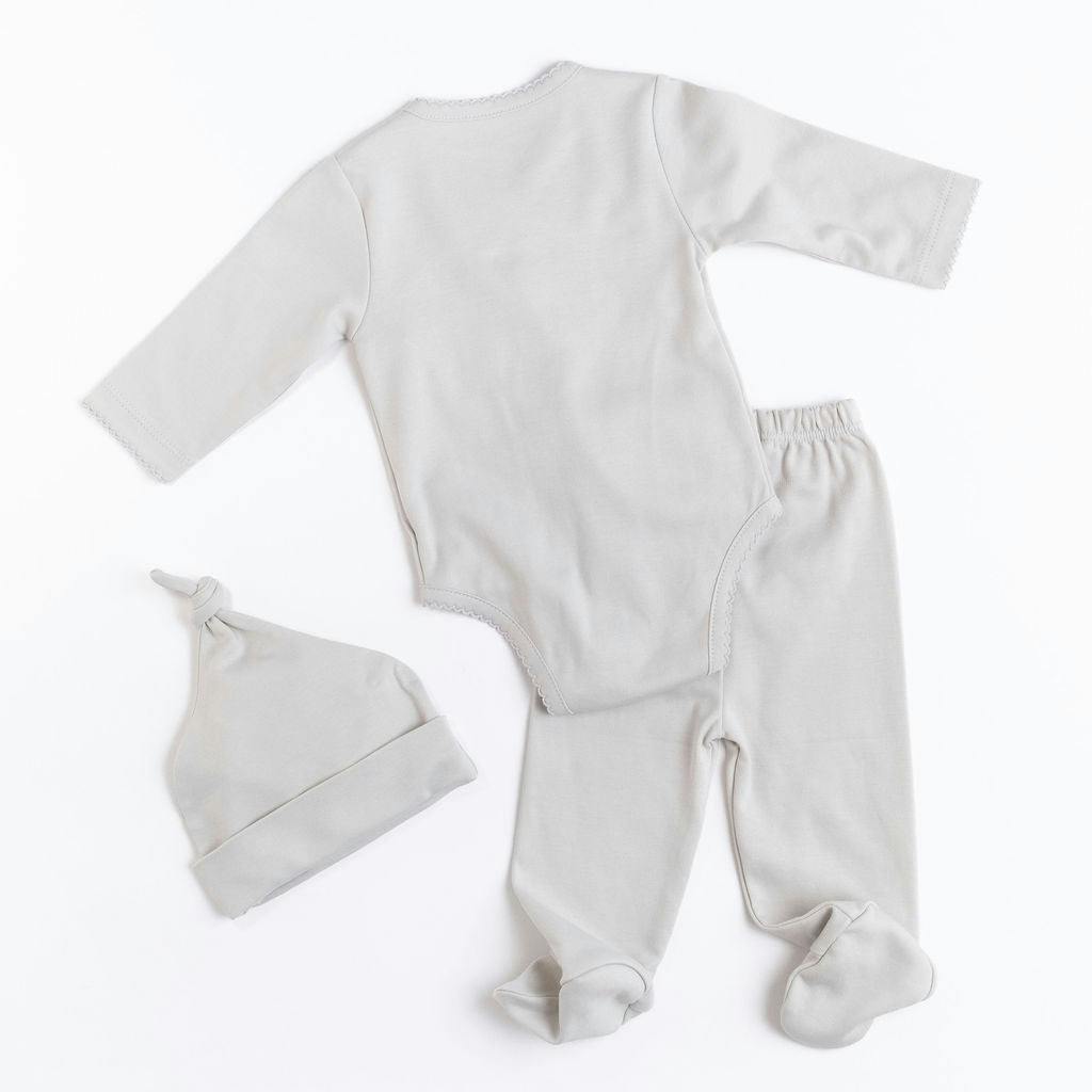 Pima Embroidered Bundle Set in Blue Boat