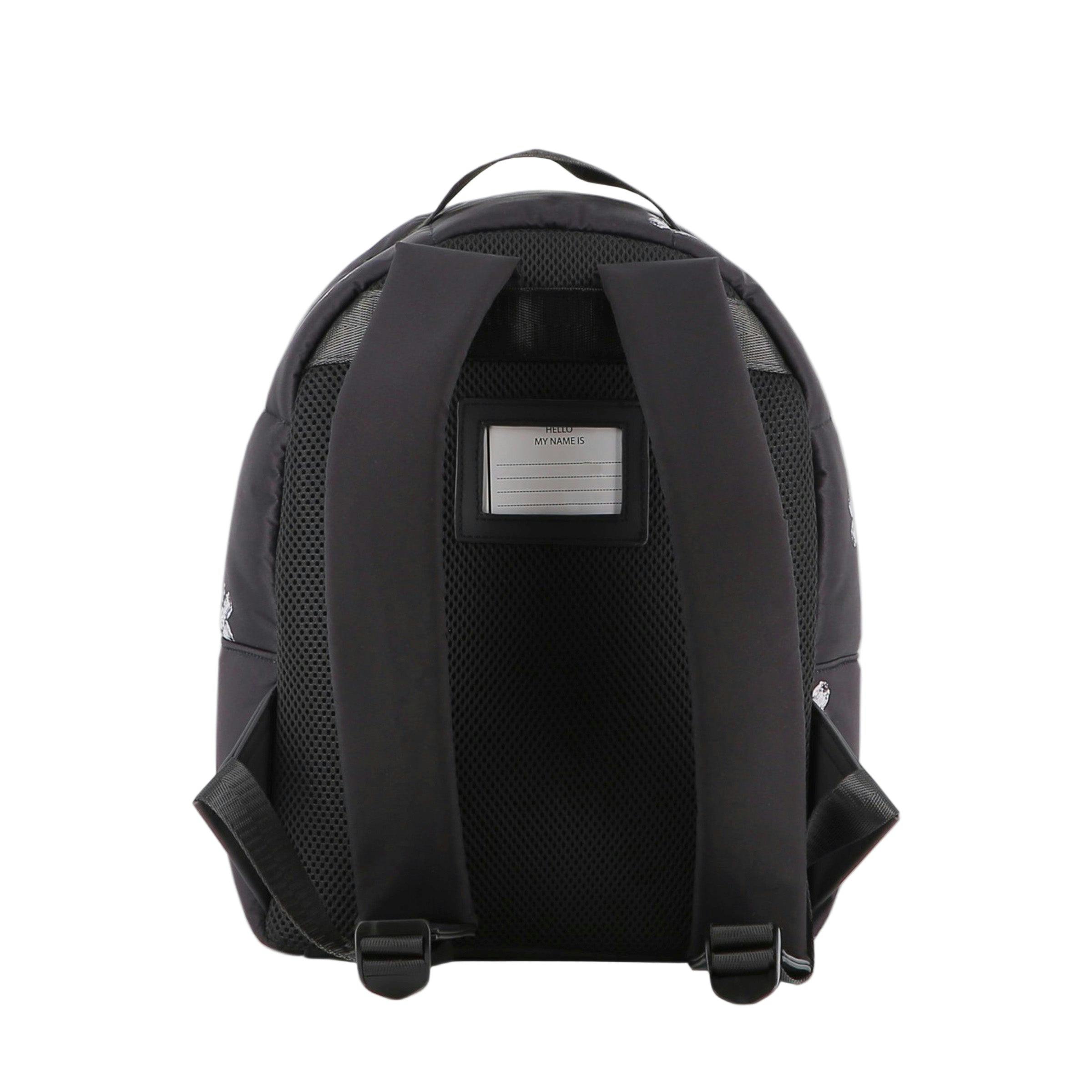 Girls Black Logo Backpack