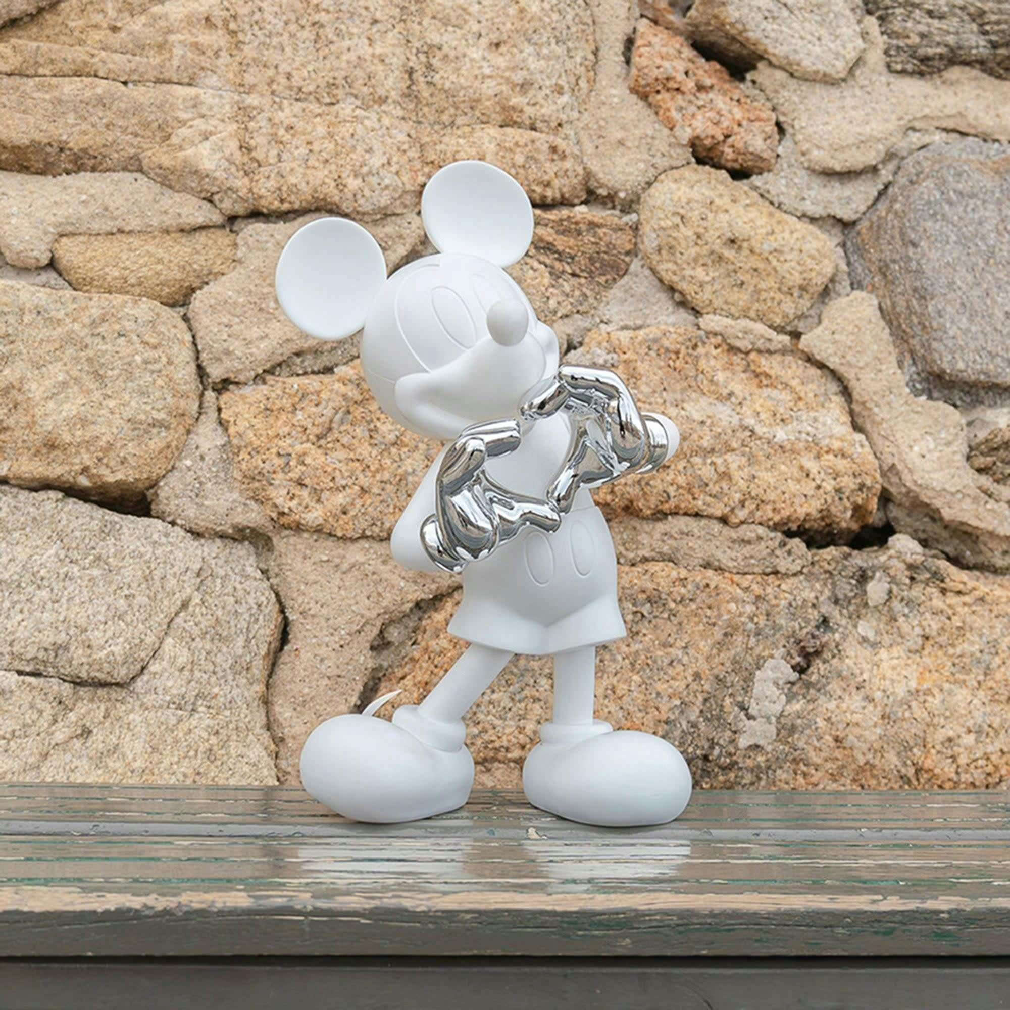 Mickey WITH LOVE White & Silver 12in
