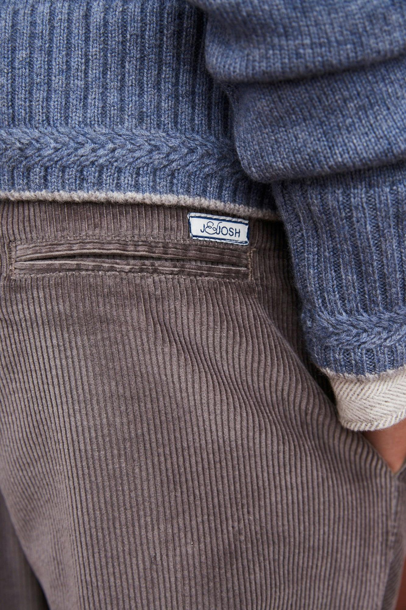 The Blue Merino Pocket Cashmere Crew