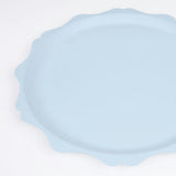 Blue Decorative Edge Compostable Dinner Plates