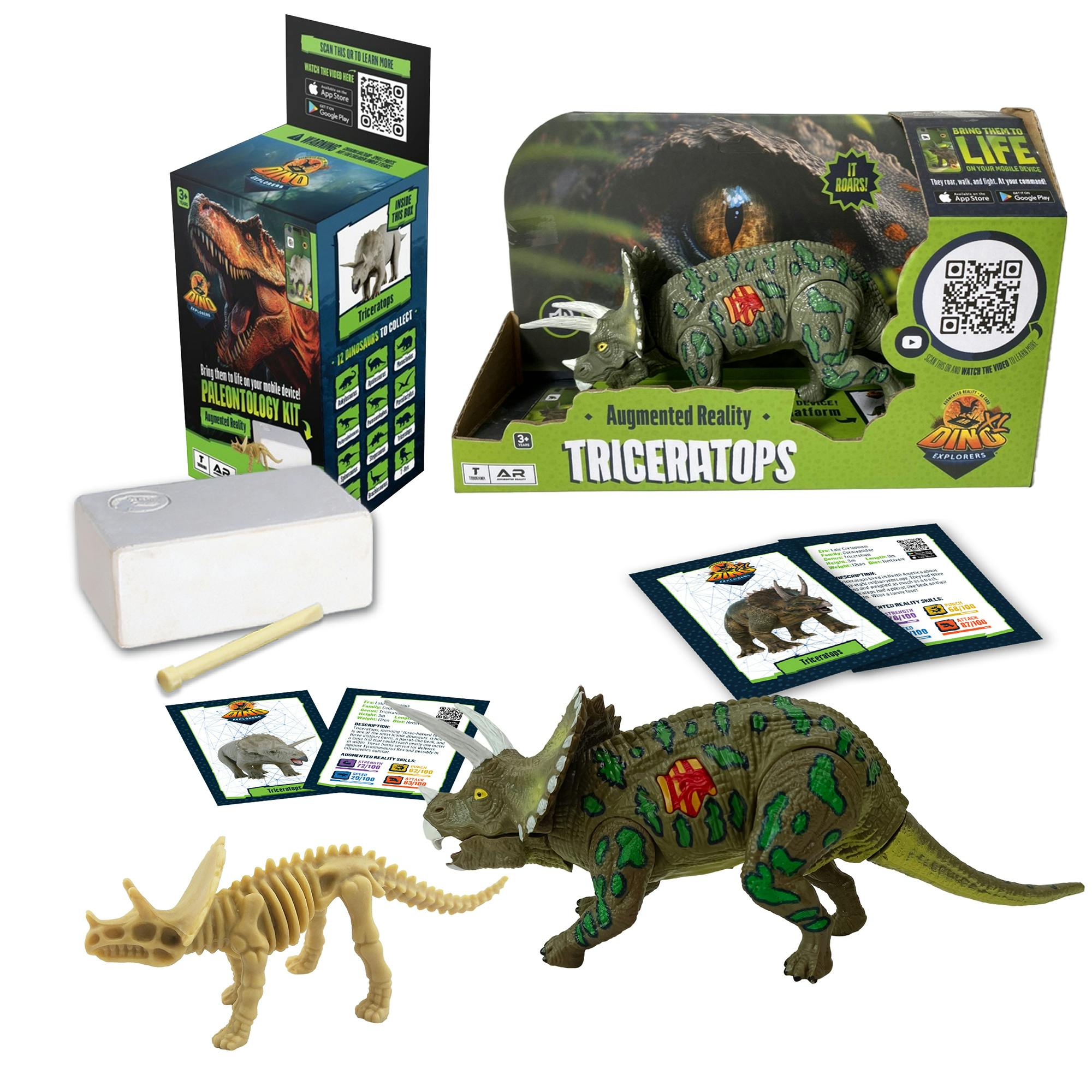AR Dino Explorer Combo: Triceratops - XL & Brick