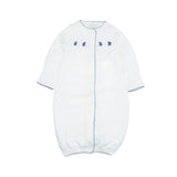Organic Pima Baby Gown Palm Navy