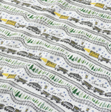 Christmas Trains Zip Baby Onesie