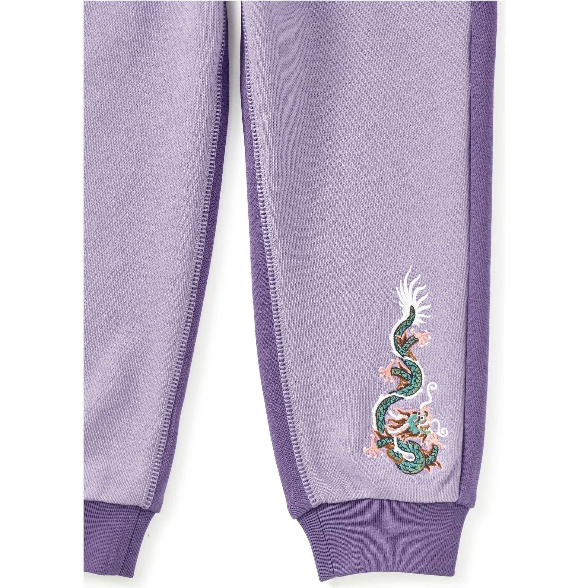 Colorblock Joggers, Purple