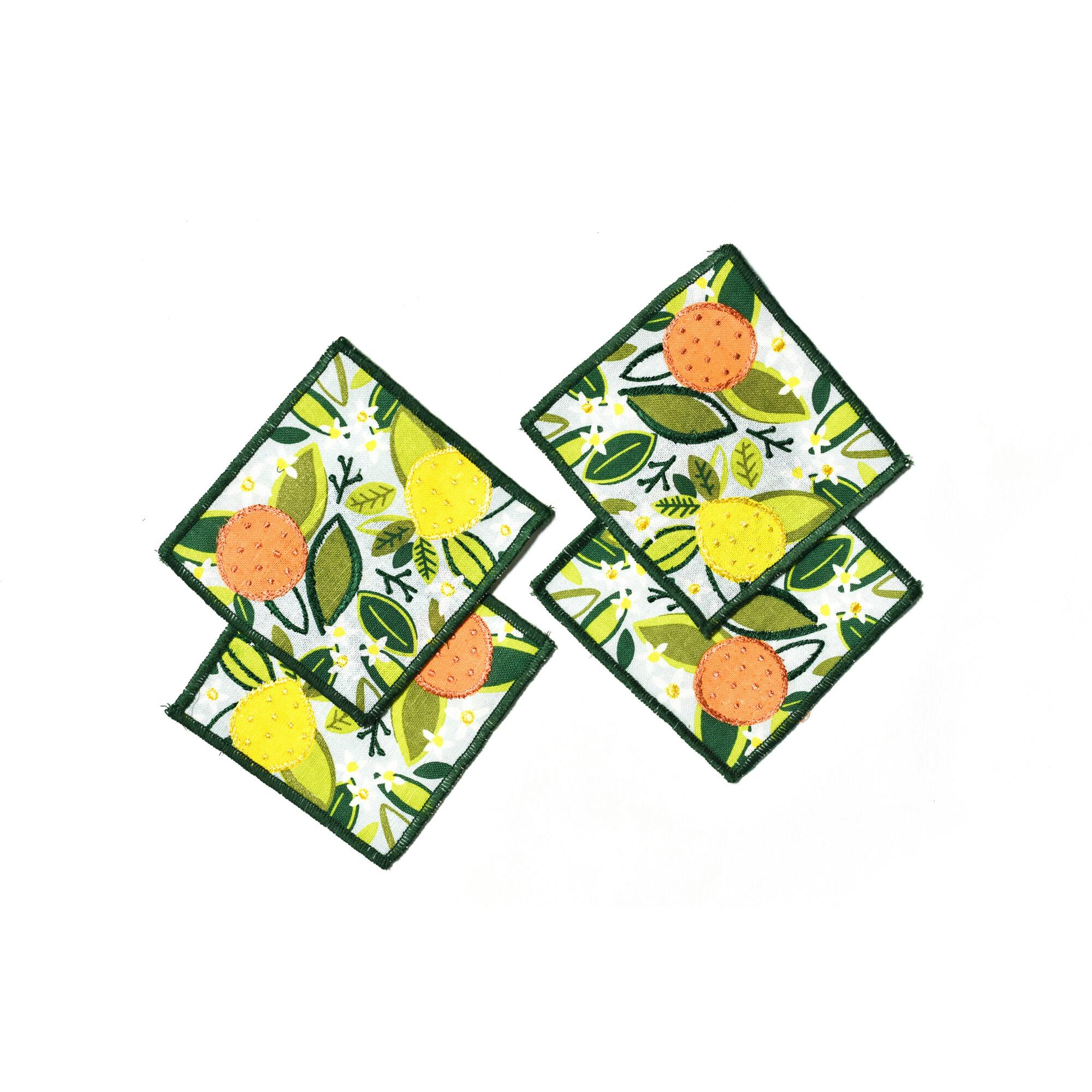 Citrus Print Cocktail Napkins