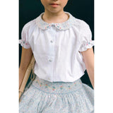 Marie Floral Pink Skirt & Short Sleeve Blouse