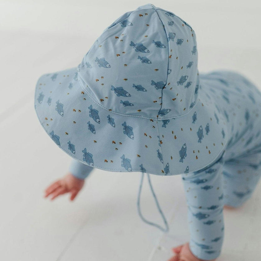 Sun Hat in Sketched Daisy