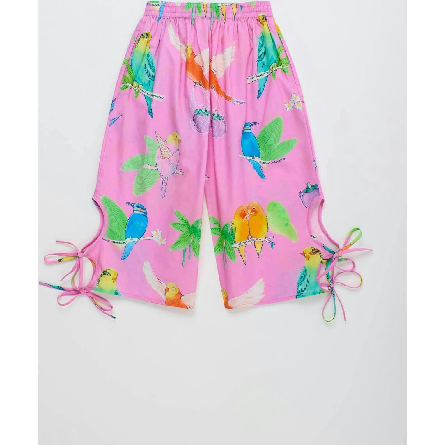 BIRDS PANTS PINK