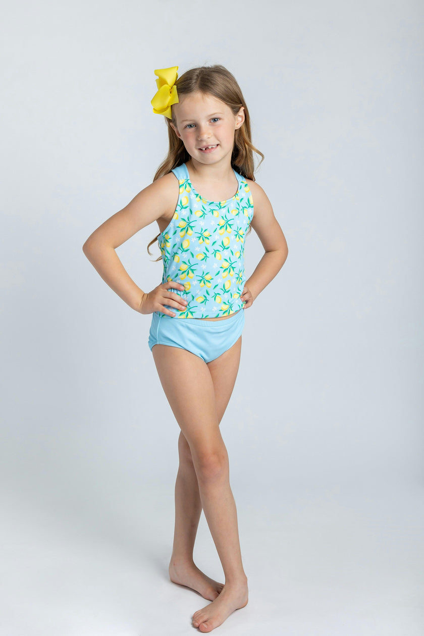Lemon Print Tankini