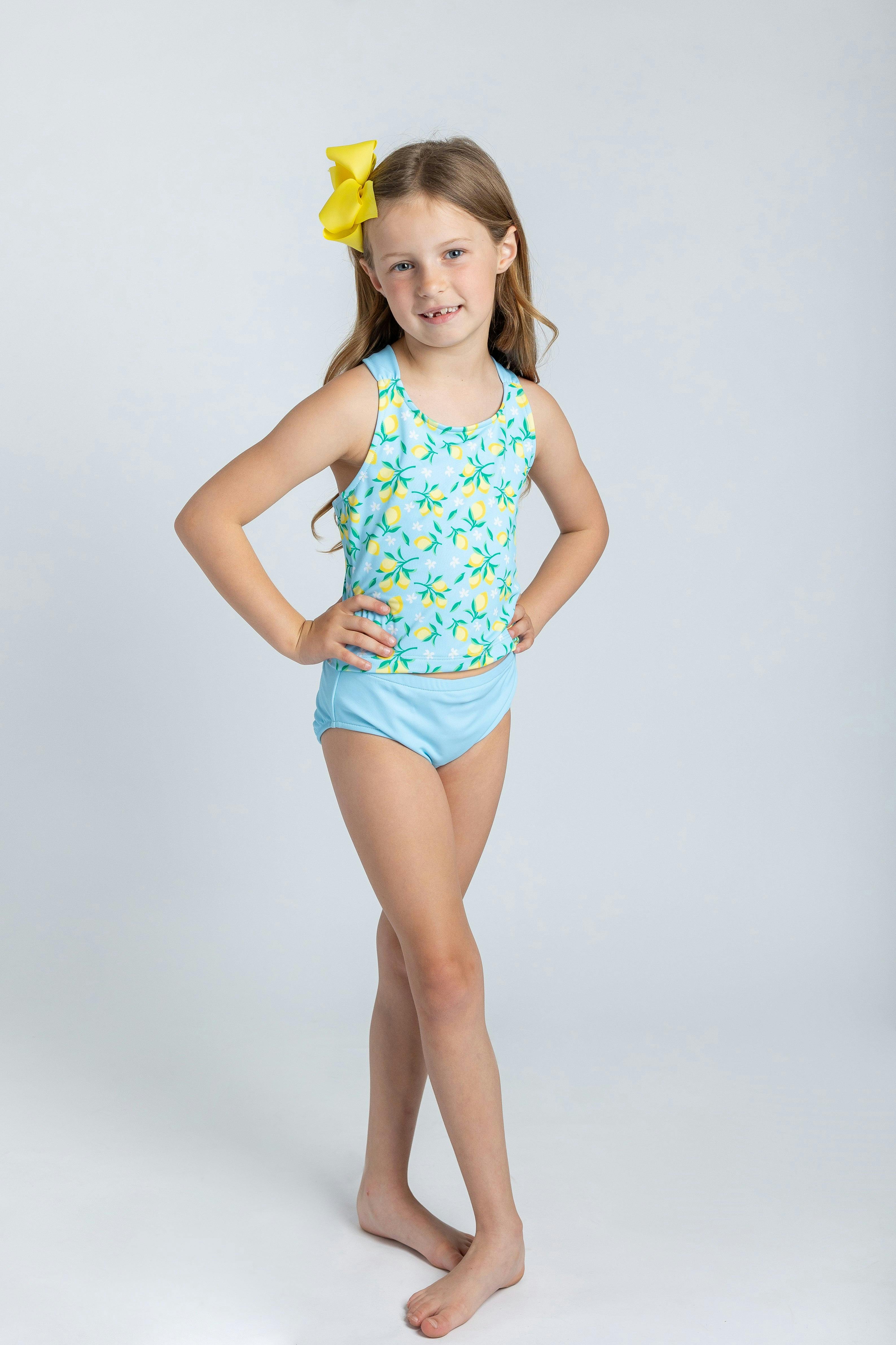 Lemon Print Tankini