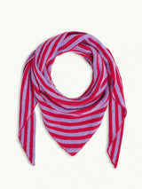 women's wool blend scarf - berry bloom