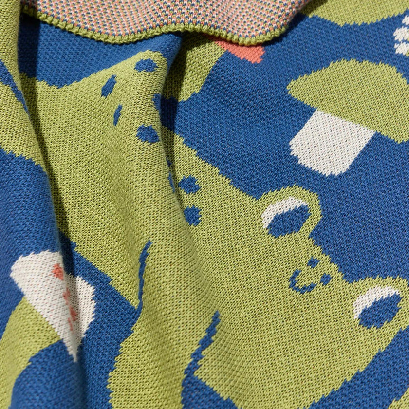Hoppy Place Knit Mini Blanket