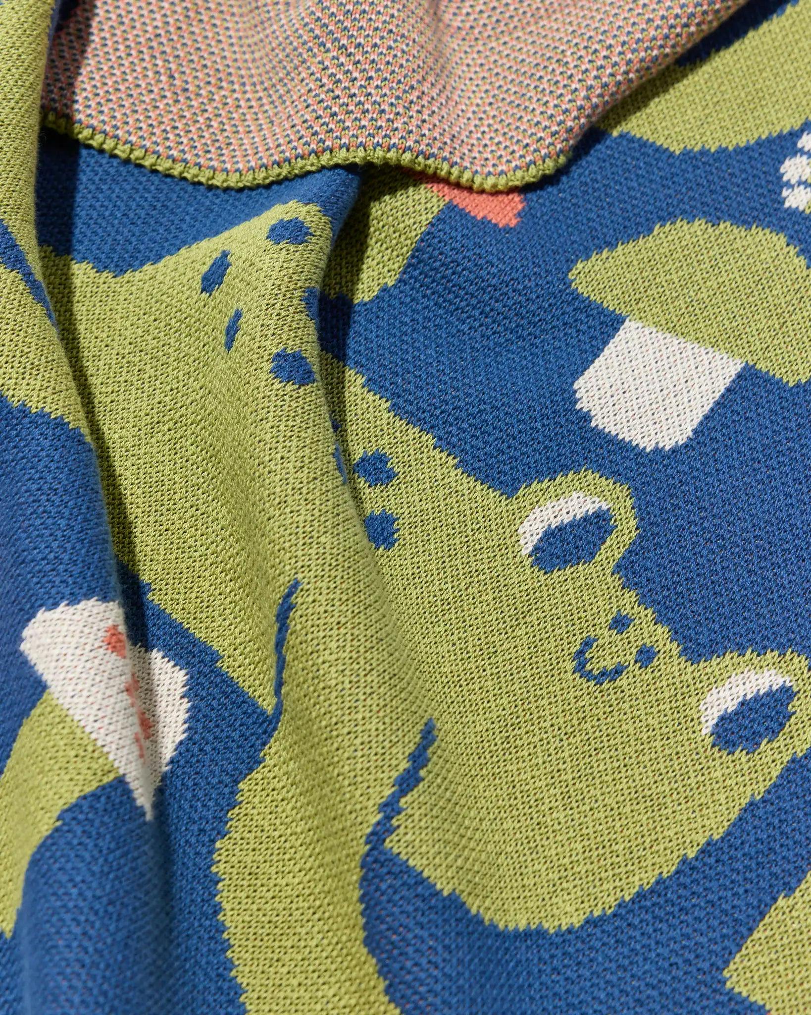 Hoppy Place Knit Mini Blanket