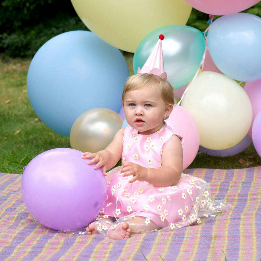 3D Daisy Tulle Party Dress
