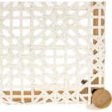 Bandelier Leather Weave Bench