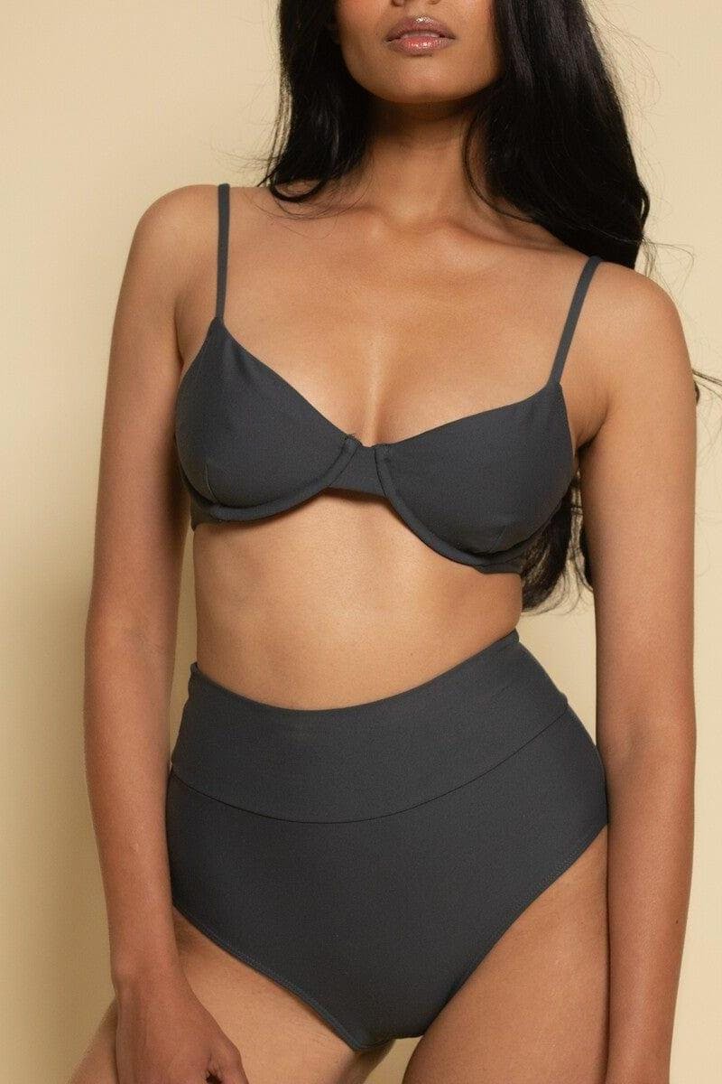 Added Coverage High Rise Bikini Bottom