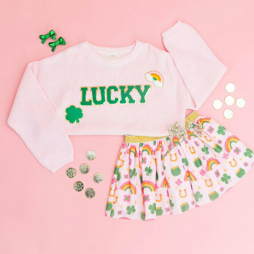 Green Glitter Bow Clip Set