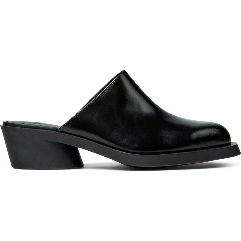 Women's Bonnie Leather Mules, Black