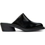 Women's Bonnie Leather Mules, Black
