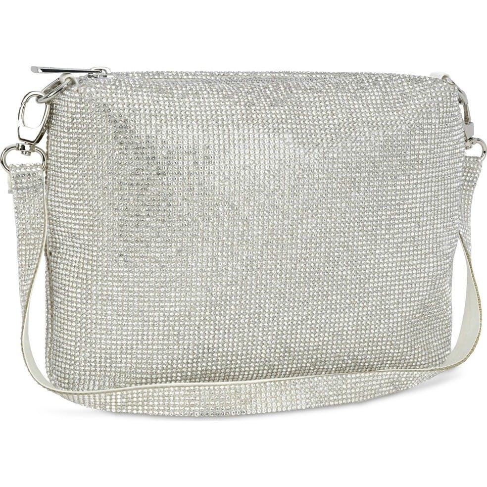 White Crystal Crossbody Bag