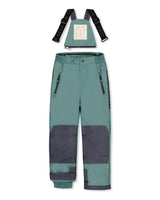 Two Piece Play Snowsuit Blue Camouflage Print With Green Pants