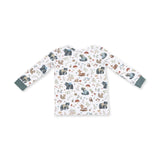 Southern Woodland Animals Green - Long Sleeve Loungewear Set