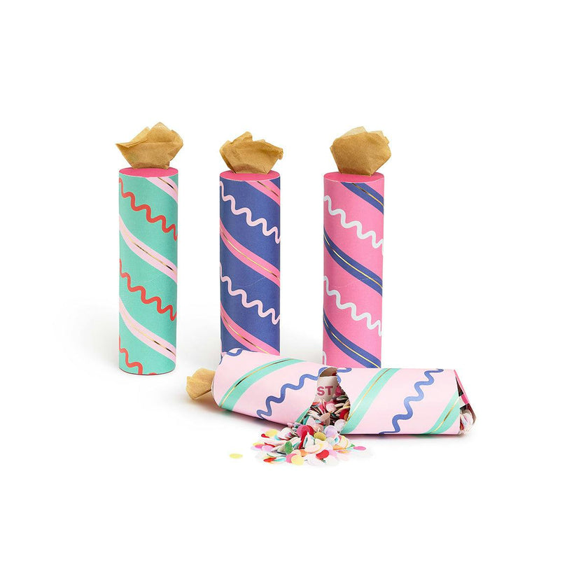 Birthday Candle Confetti Party Crackers (6 count)