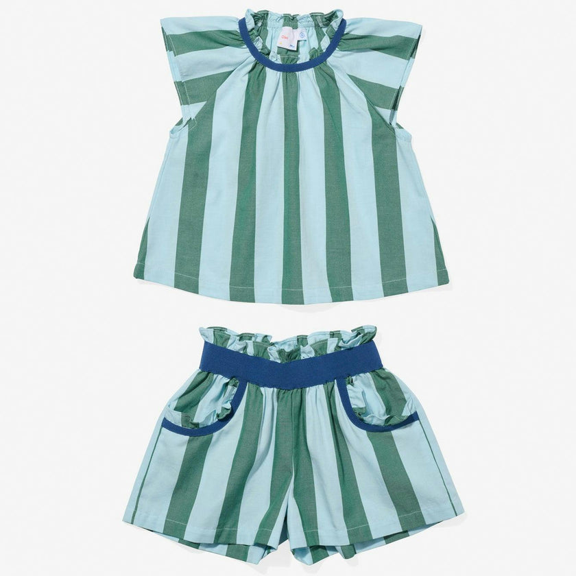 Cecil Short Set, Surf Stripe