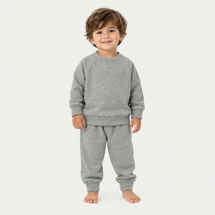 Heathered Vintage Sherpa Sweatshirt + Sweatpant Set