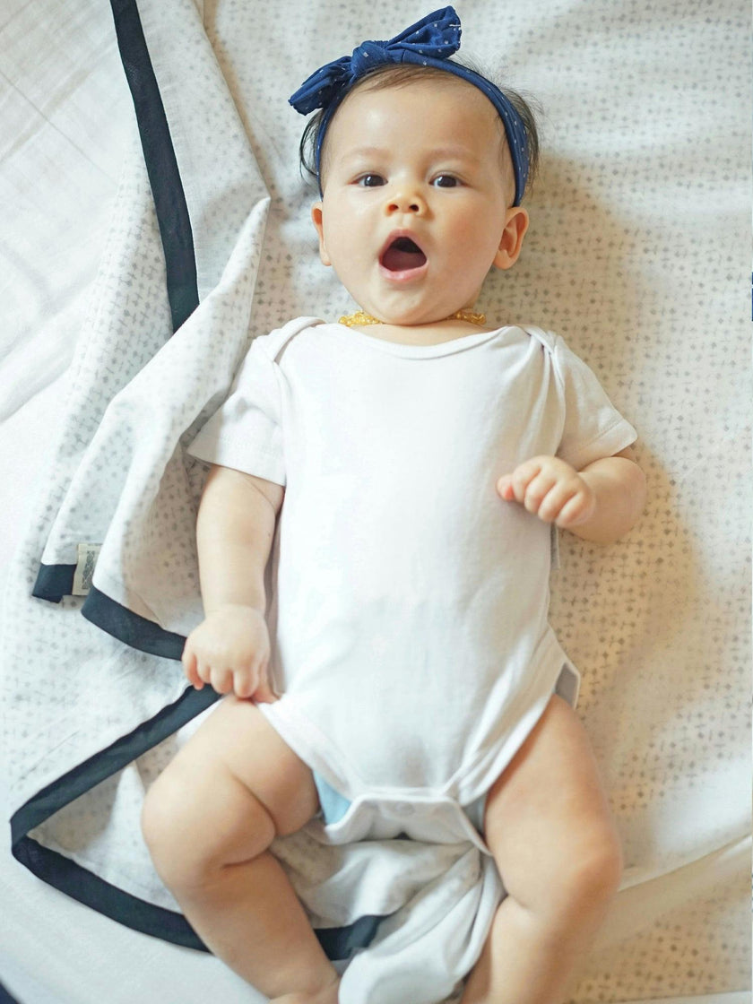 Luxe Natural Cotton Receiving Blanket