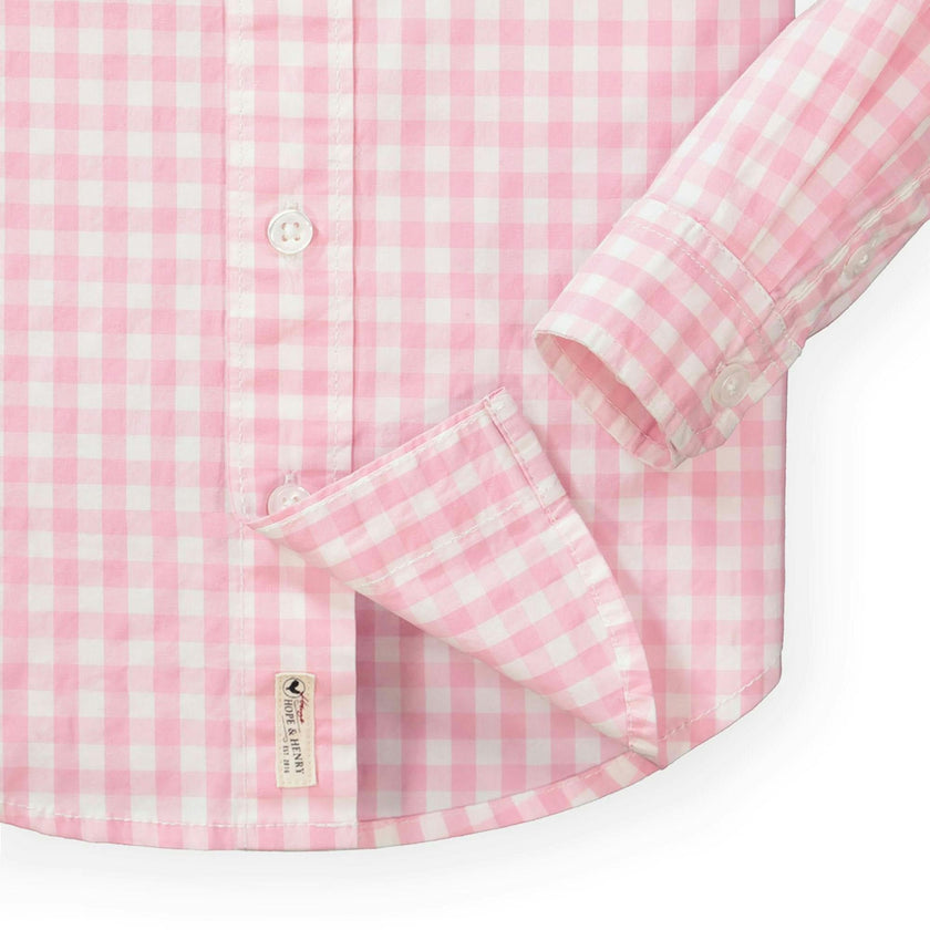 Stretch Poplin Button Down Shirt - Baby