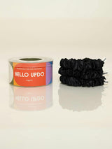 Black Silk Scrunchies