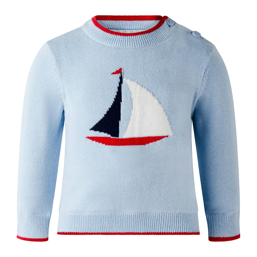 Sailboat Intarsia Sweater Set