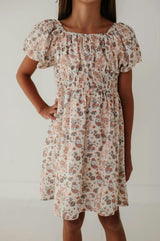 Peasant Bubble Sleeve Dress Isabella Paisley