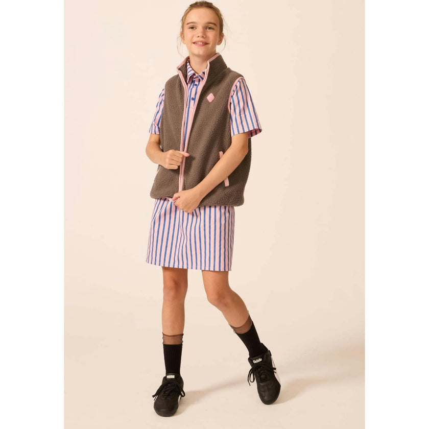 Polar Fleece Vest in Pale Yellow