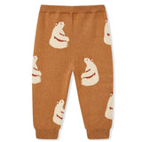 Honey Knitted Birdseye Jacquard Sweatpants