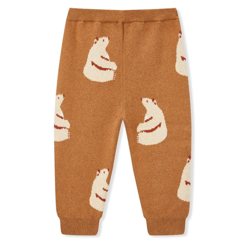 Honey Knitted Birdseye Jacquard Sweatpants