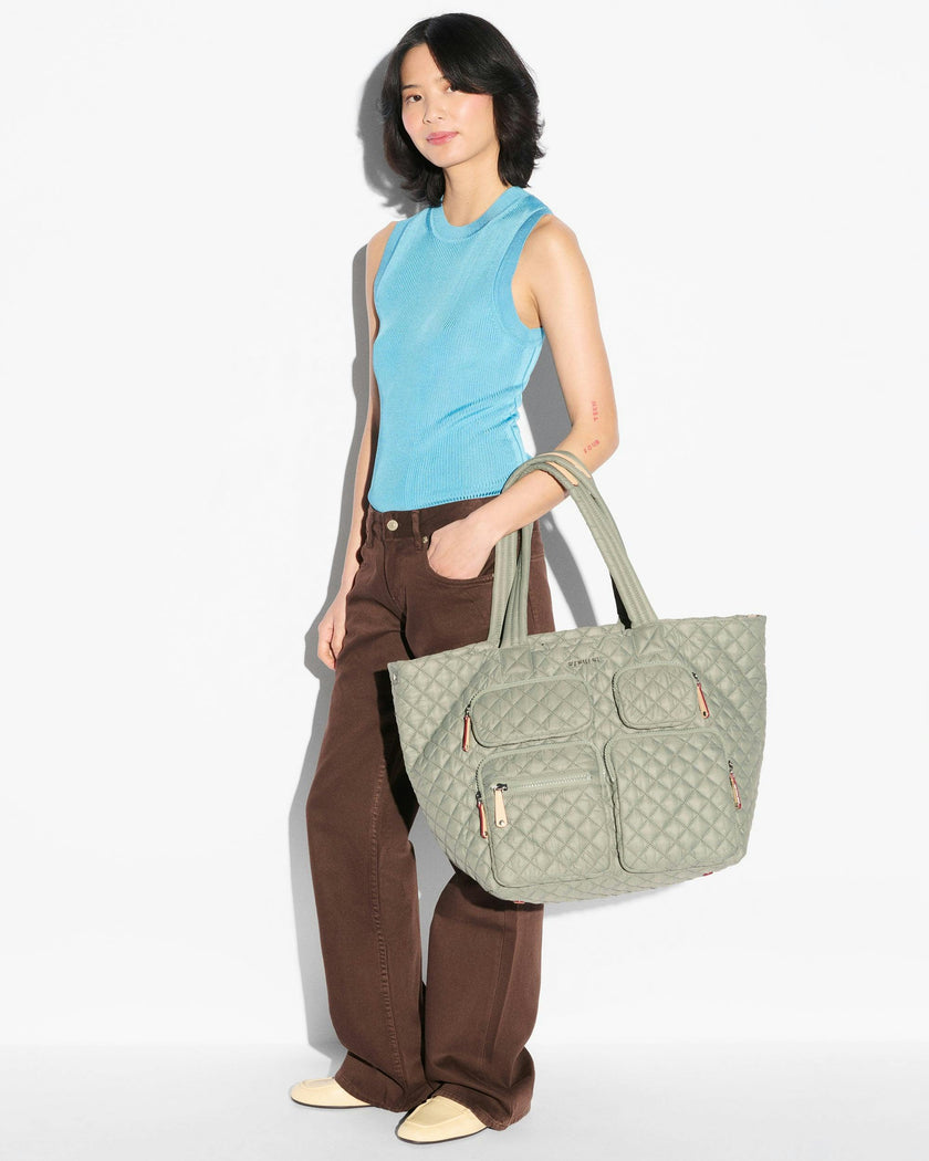 Agave Green Large Metro Travel Tote III