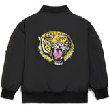 Patched Nylon Bomber Jacket