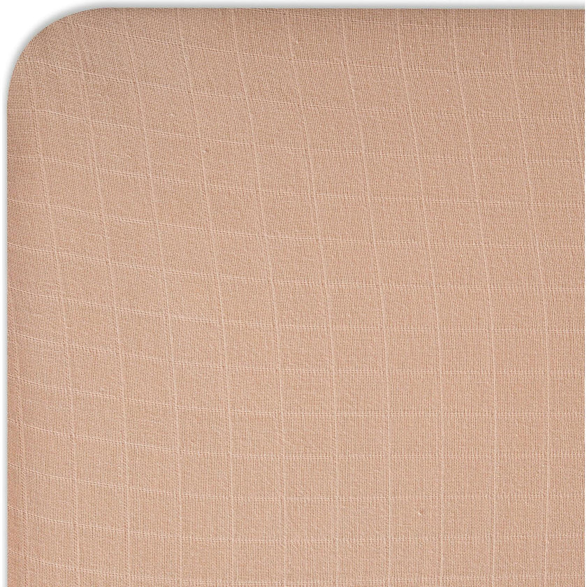 Muslin Fitted Crib Sheet (Copper)