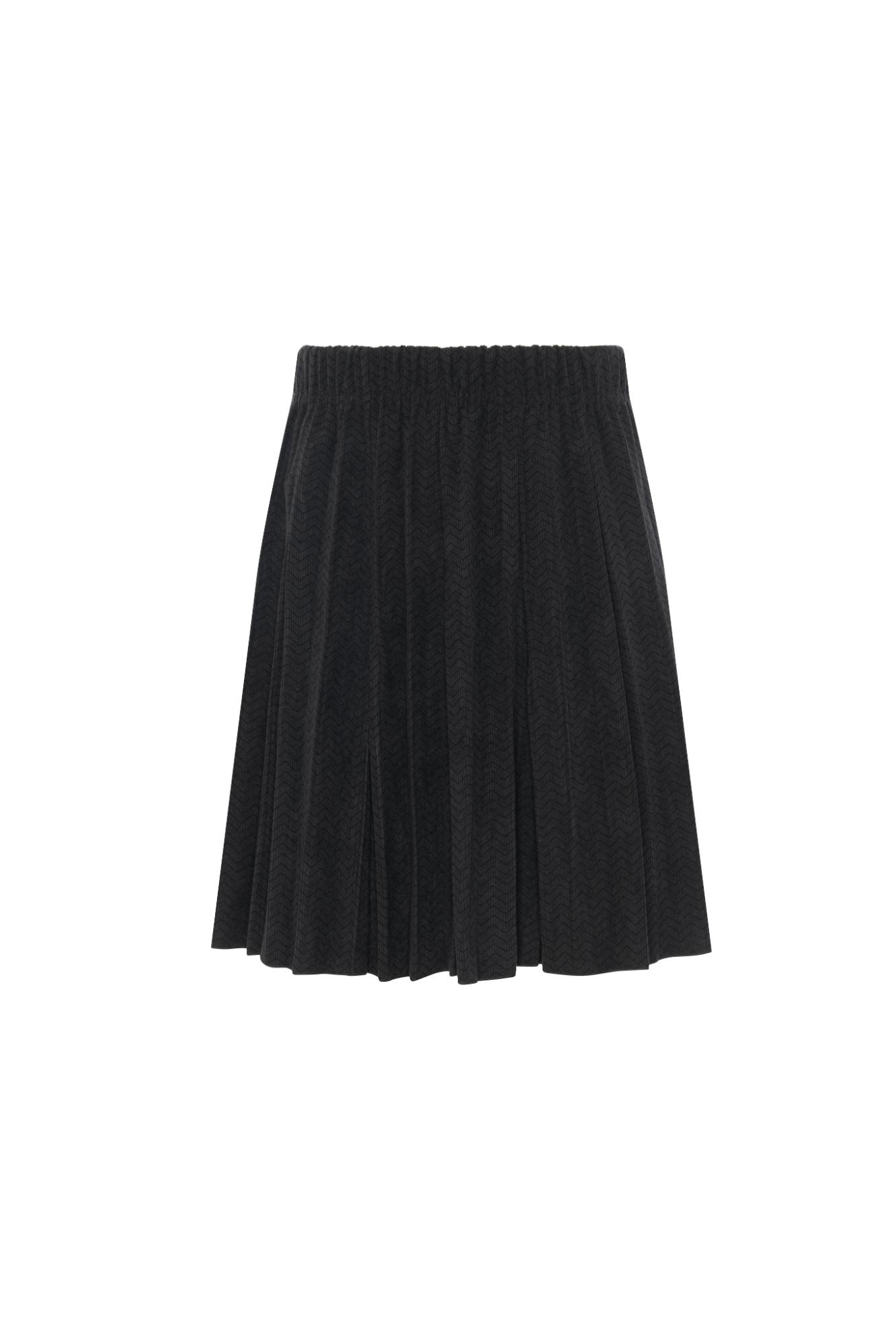 Corduroy Crinkle Pleating Skirt