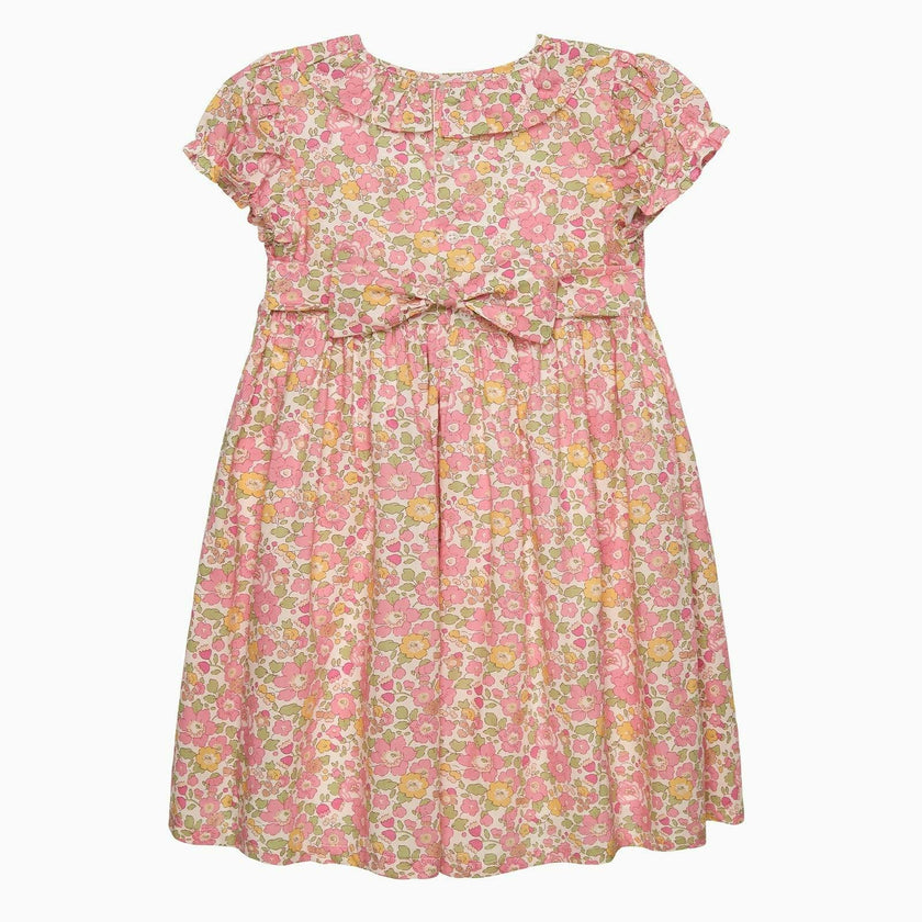Peach Sparkle Betsy Smocked Dress
