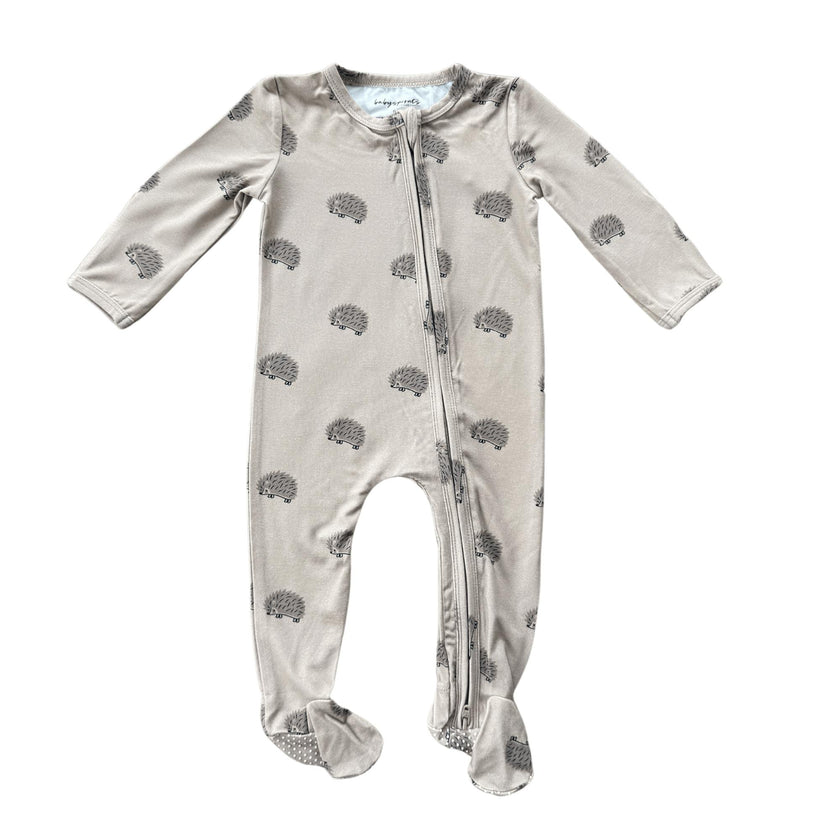 Boys Footie Romper in Hedgehog